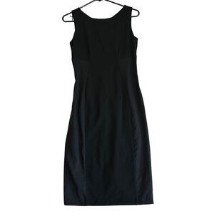 Max Mara Sheath Dress NWT Black Size 38 Little Black Dress Stretch Classic